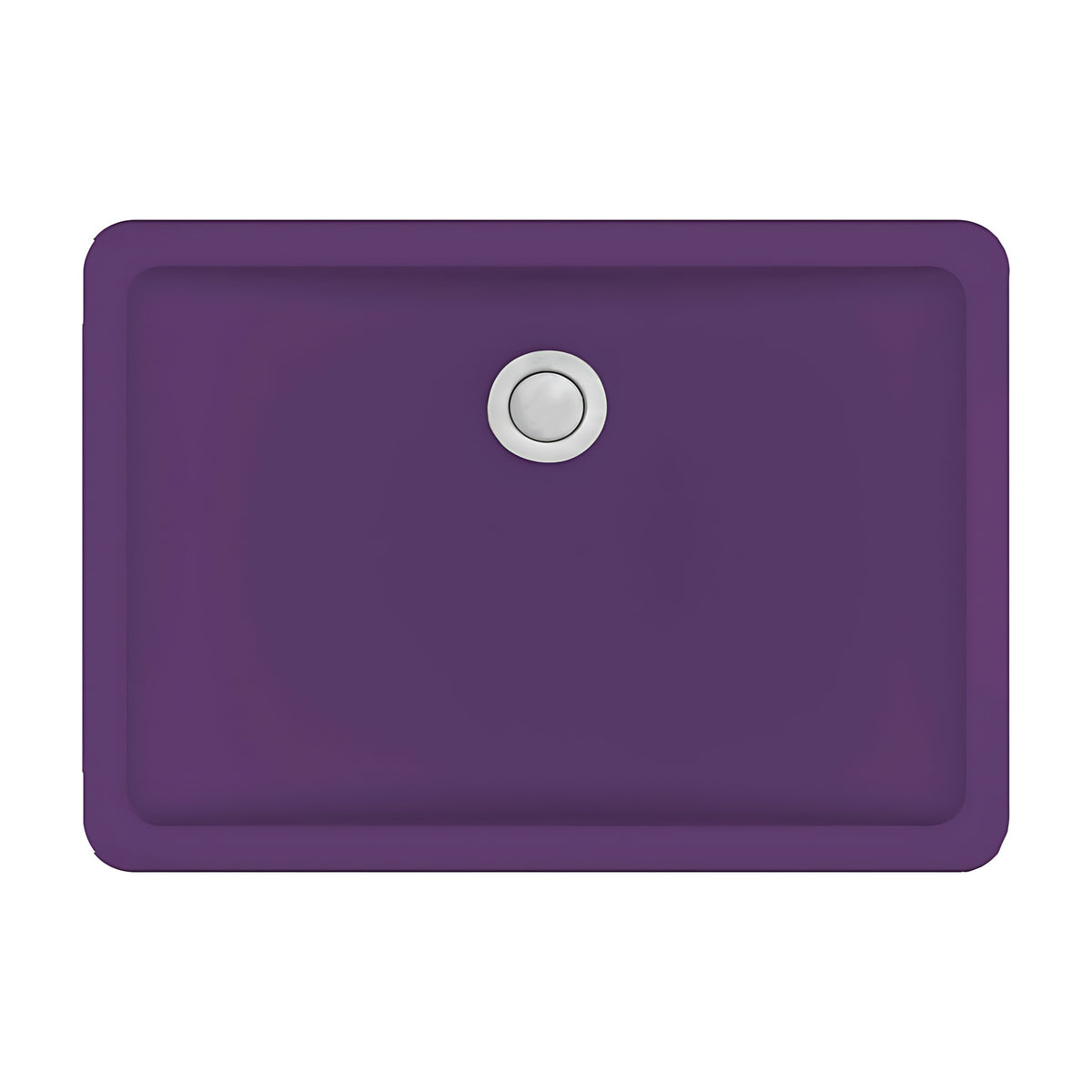 Karran Seamless Rectangular Quartz Composite Undermount Bathroom Sink in Purple