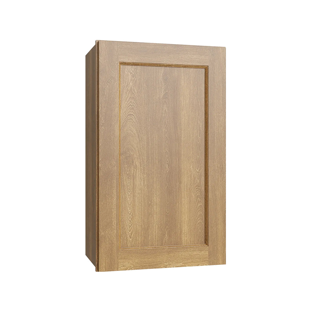 RTA 9"W x 30"H Kitchen Wall Cabinet with Single Door and Two Shelves in Brooklyn Fawn