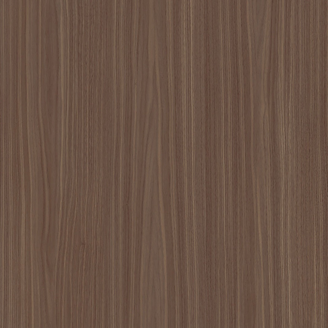 Syncron Picasso 3 textured cabinet panel swatch showing the dark chestnut woodgrain