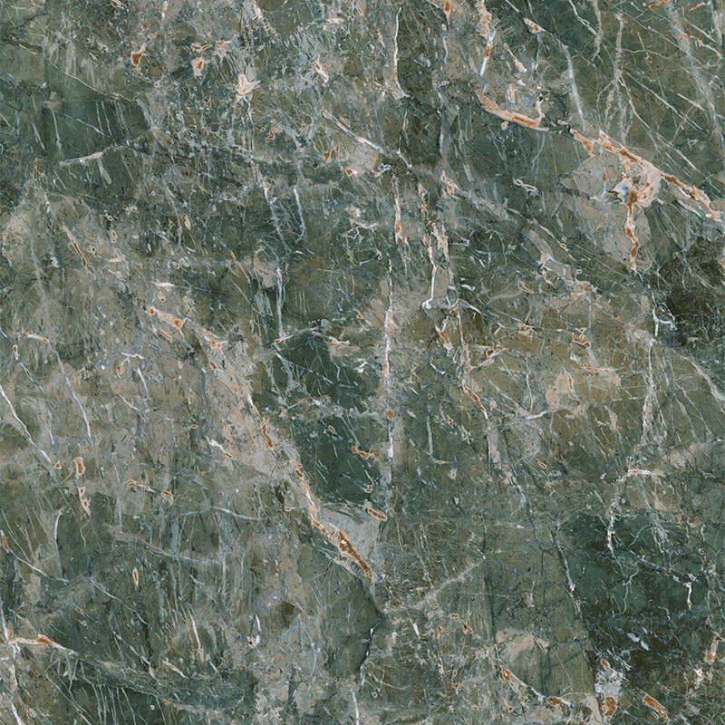 Syncron Verde Nosta textured cabinet panel swatch showing the green onyx look