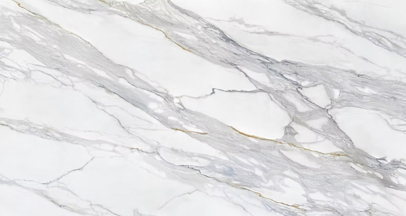 LX-Silver Crest Printed Surface Quartz Slab