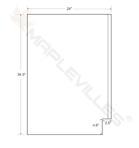 RTA 12"W Kitchen Base Cabinet with One Door and One Drawer in Tuscan Grey Inset Shaker