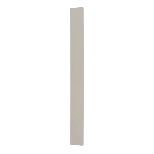 3"W x 30"H wall filler with inset Shaker fronts in Tuscan Grey
