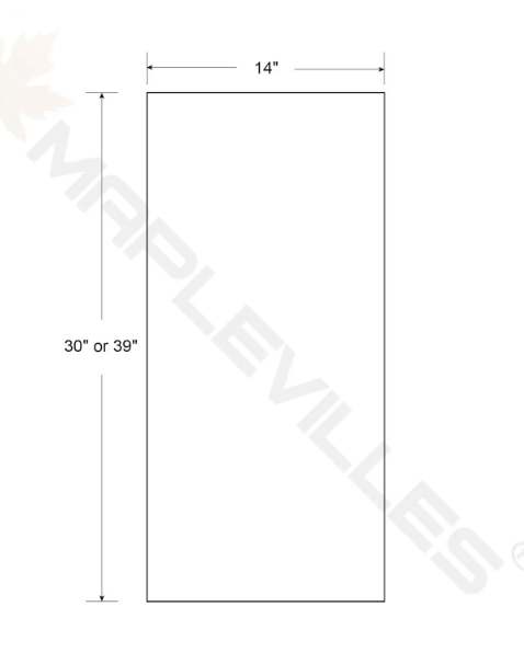 RTA 30"W x 30"H Kitchen Wall Cabinet with Double Doors and Two Shelves in Snow White Inset Shaker