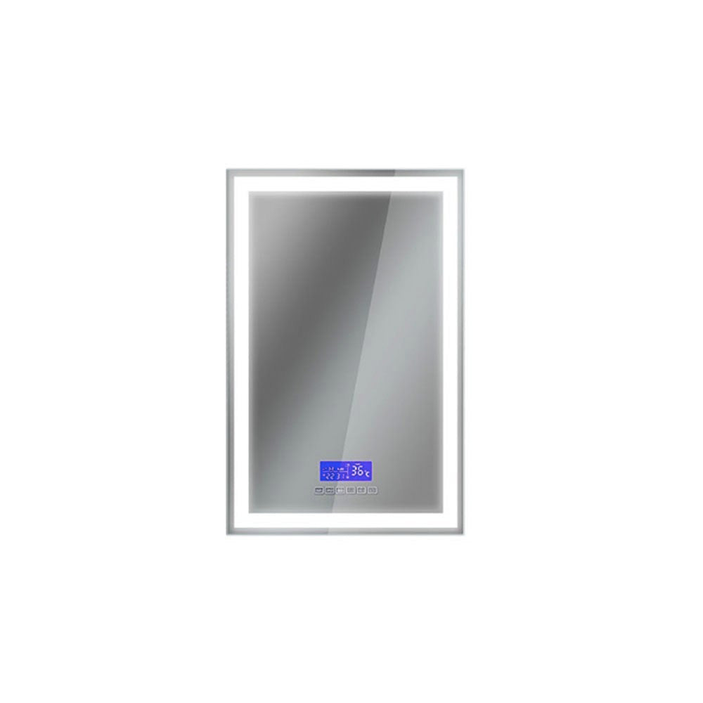 Moreno Florence 24 inch by 35.5 inch LED Mirror with Bluetooth, Time & Temperature Display