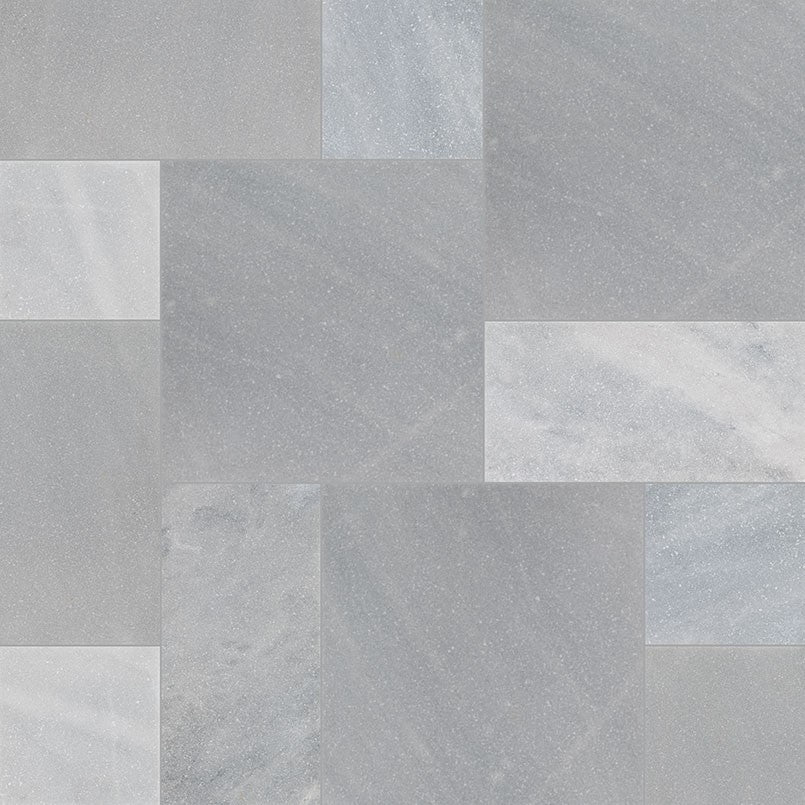 Cosmic Gray natural stone pavers, close up product view showing color and texture