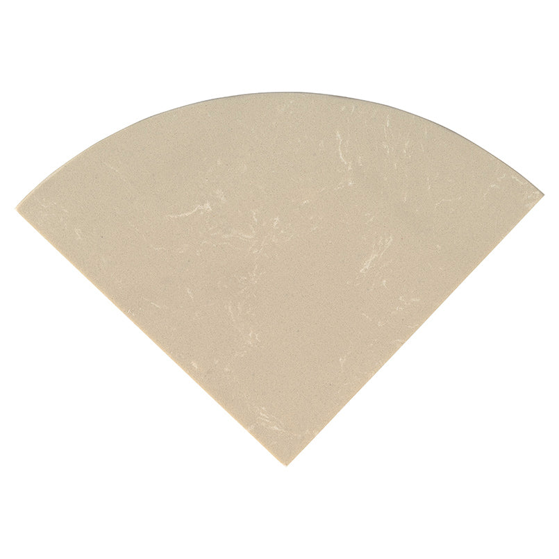 Engineered Beige Marble 9 Inch Corner Shelf, polished engineered marble shower accessory