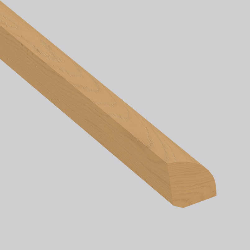 Talren quarter round trim, matching Ladson Talren engineered wood