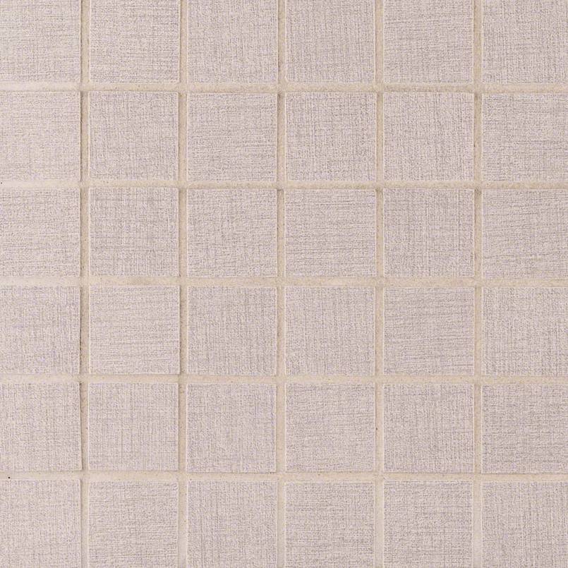 Loft Gris 2x2 Porcelain Mosaic in matte finish, close up sheet view