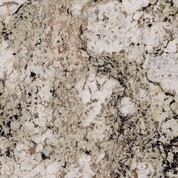 Avalon White granite slab, wider view of the stone pattern