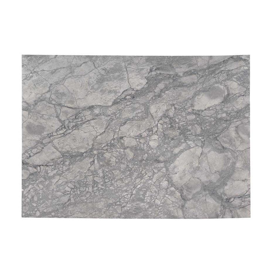 Super White marble slab, full slab view