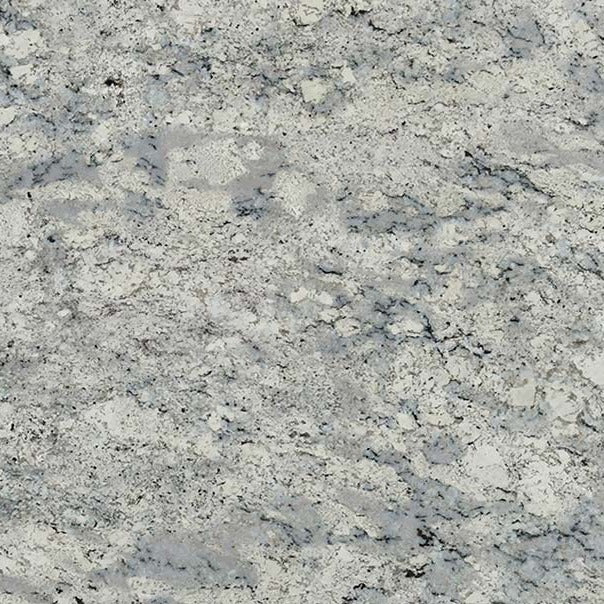 White Ice granite slab, wider view of the stone pattern