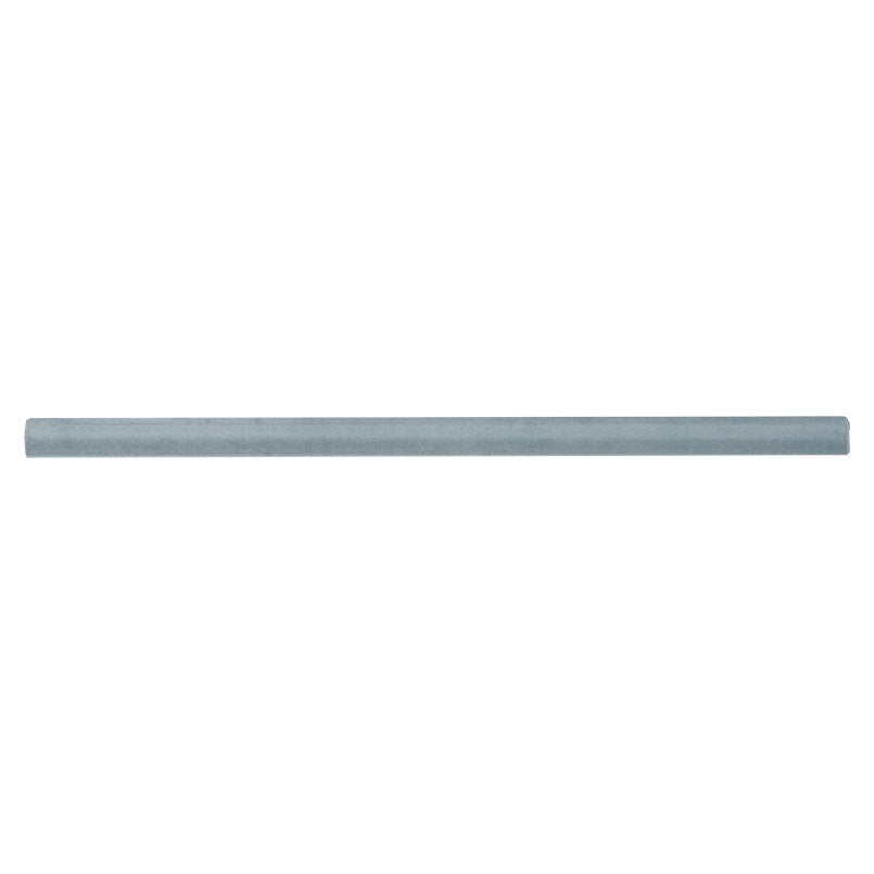 Renzo Sky ceramic tile, glossy finish, 0.6 by 12 inch quarter round view