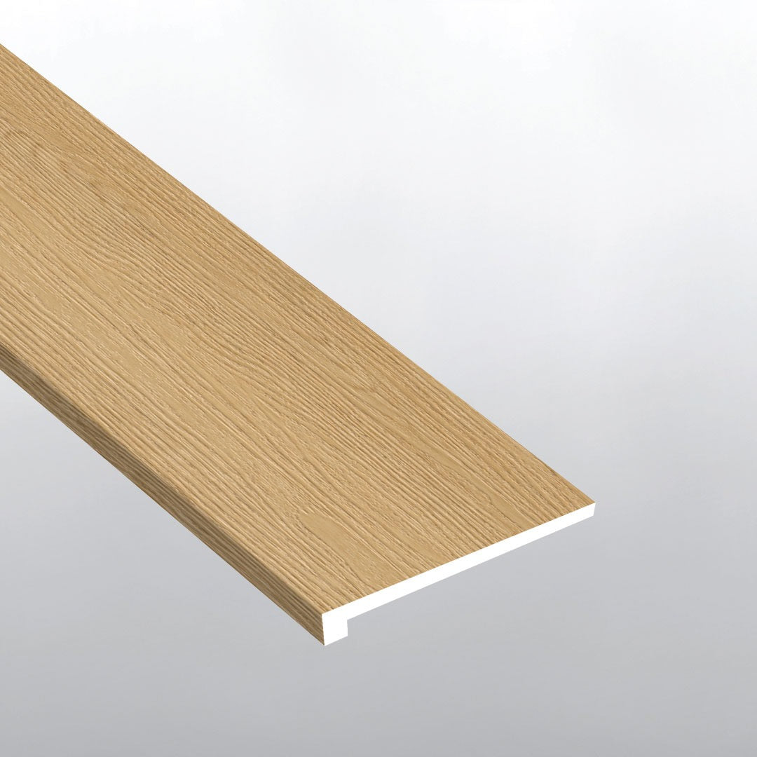 XL Studio Roswell square eased edge stair tread trim for SPC rigid core vinyl flooring