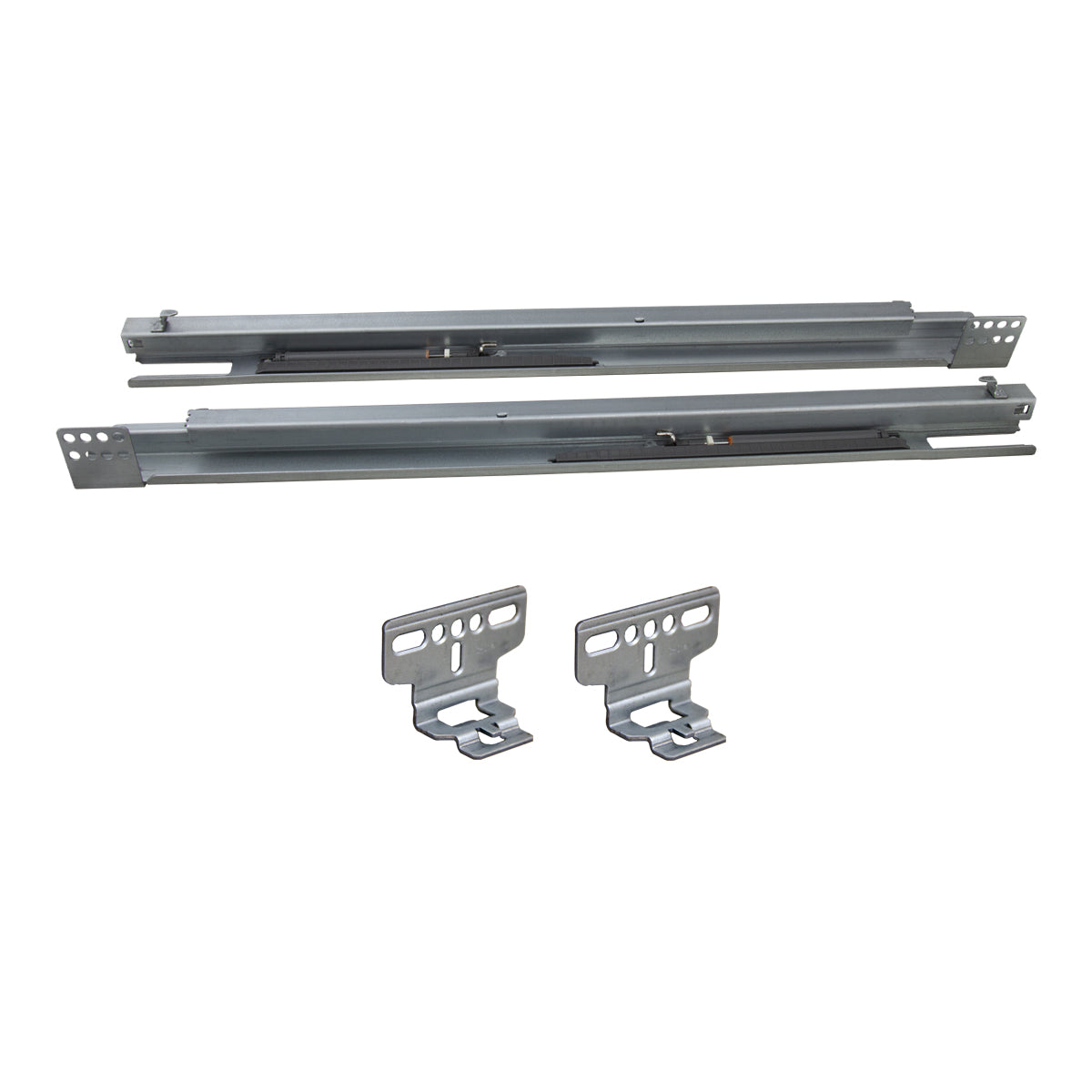 Advantage Pro 7800 Series undermount soft-close drawer slide, 18 inch, Frameless Rear Brackets Assembled, No Clips