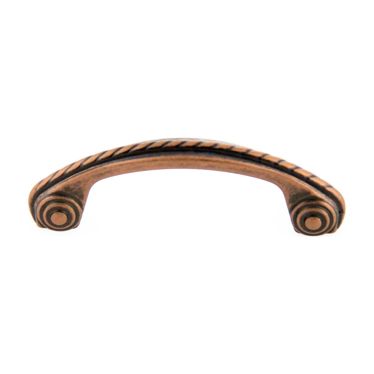 Hawser rope handle in Antique Copper Machined