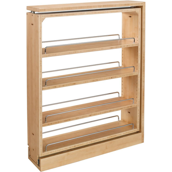 Rev-A-Shelf 6" Wood Base Cabinet Filler Pullout, natural maple