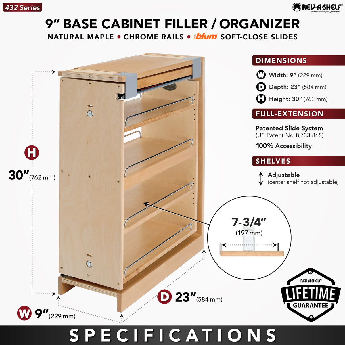 Rev-A-Shelf Base Cabinet Filler