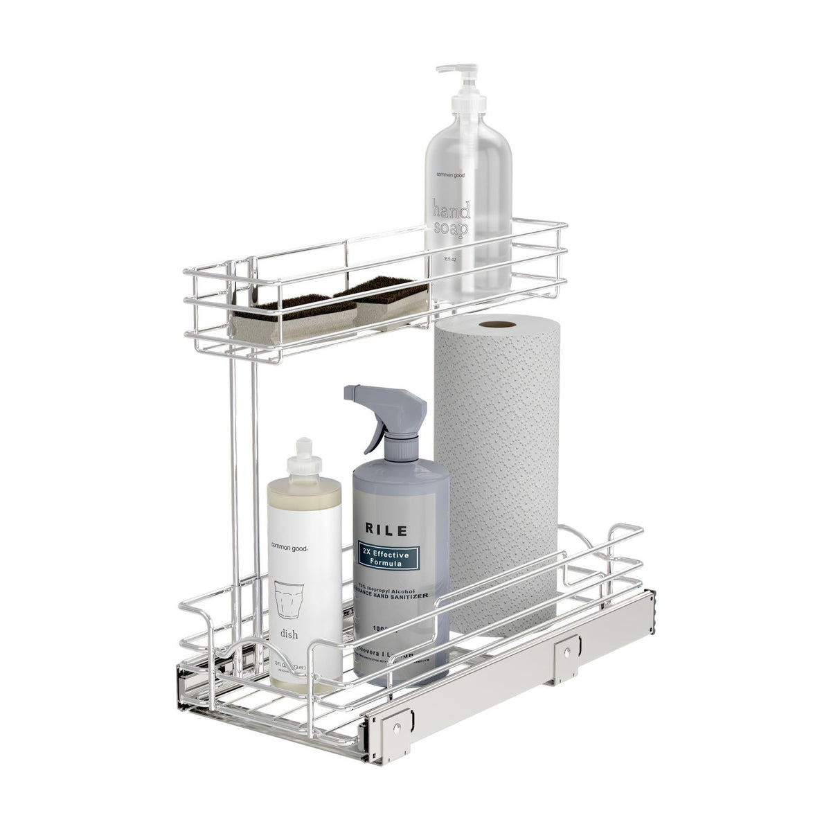 Rev-A-Shelf Undersink Steel Wire Pullout Organizer
