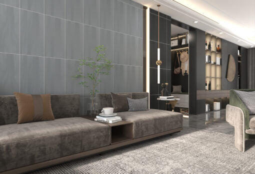 Ornate Grey Flow Color Body Porcelain Tile