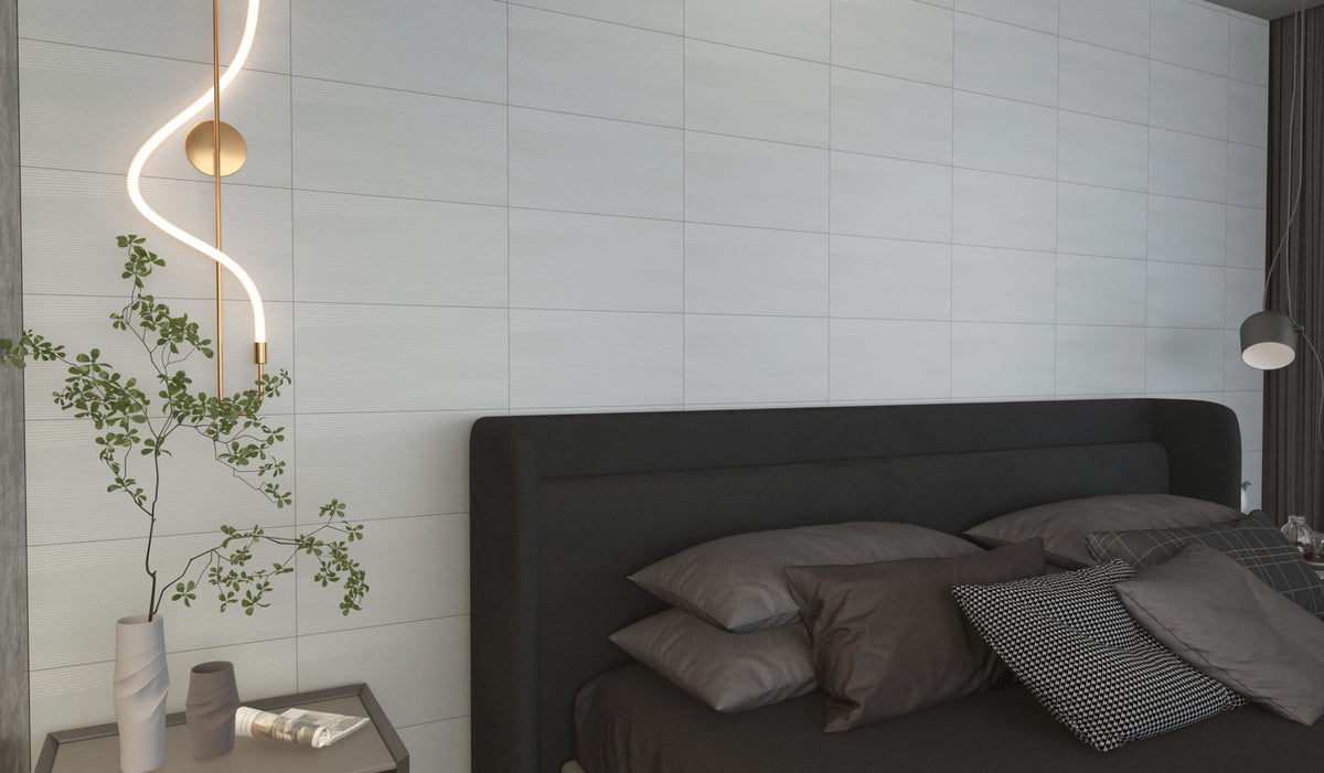 Ornate White Flow Color Body Porcelain Tile