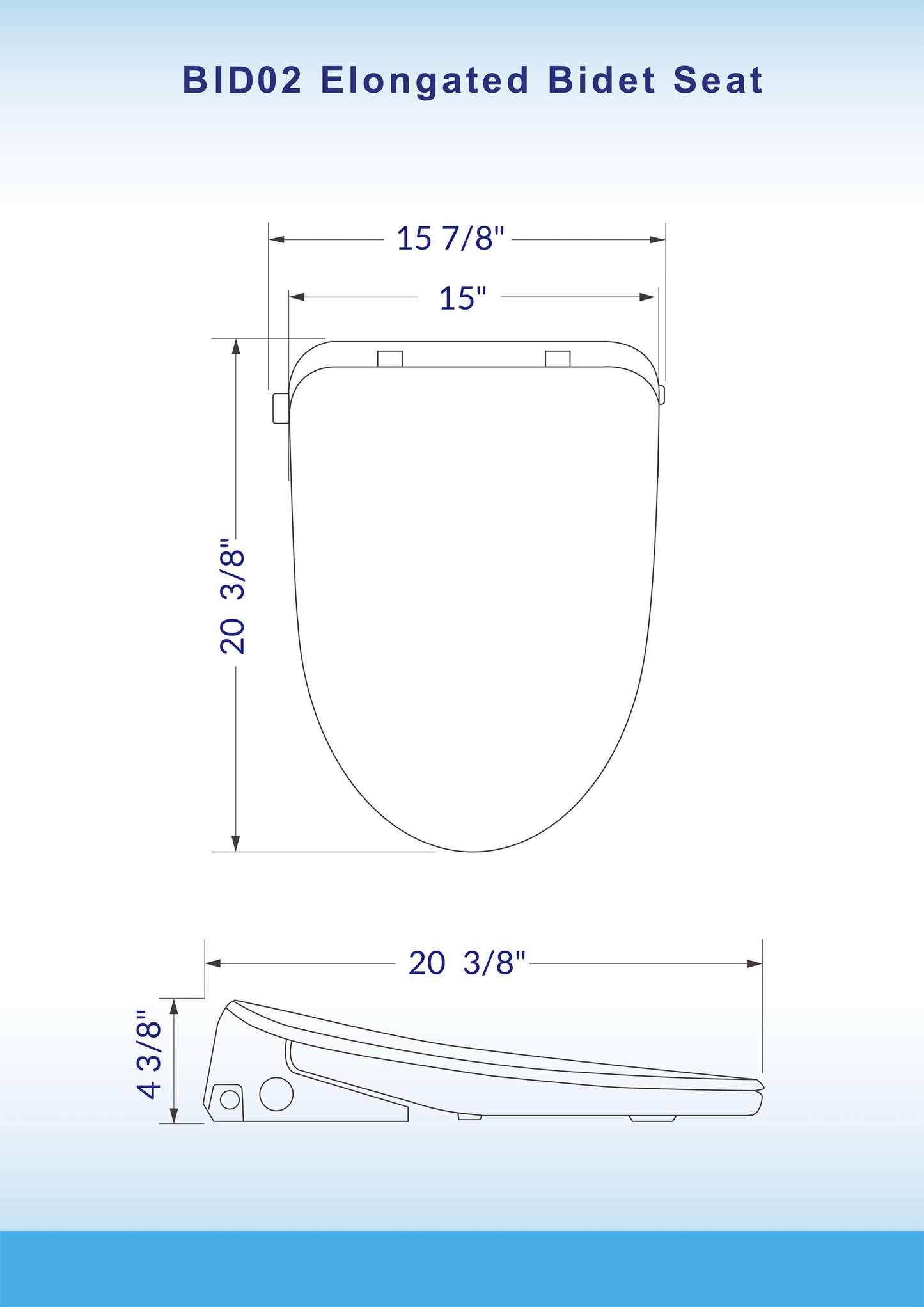 Ember Elongated Bidet Toilet Seat - additional view