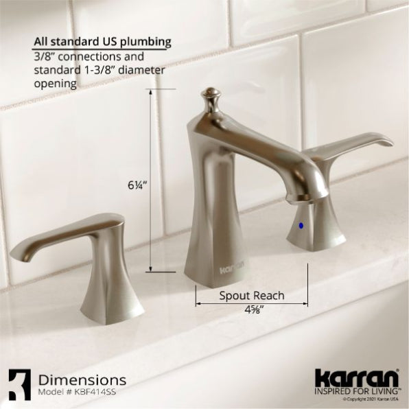 Woodburn 8" Widespread Bathroom Lavatory Faucet