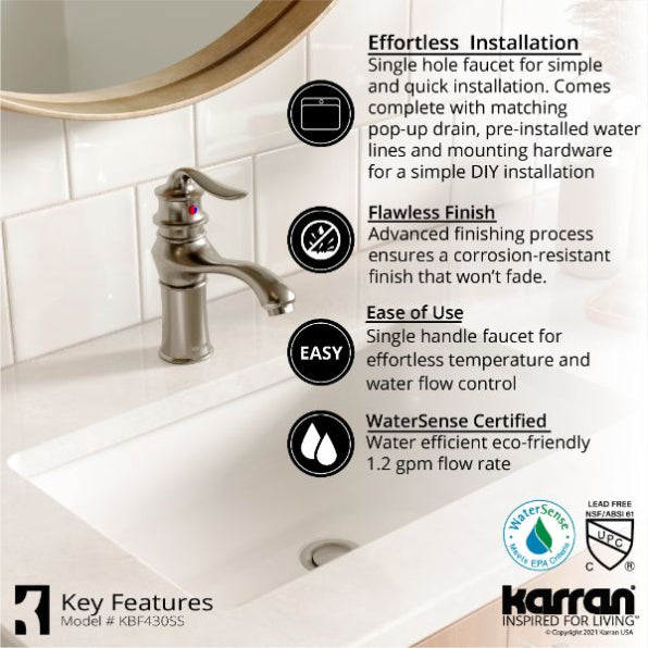 Dartford Bathroom Lavatory Faucet