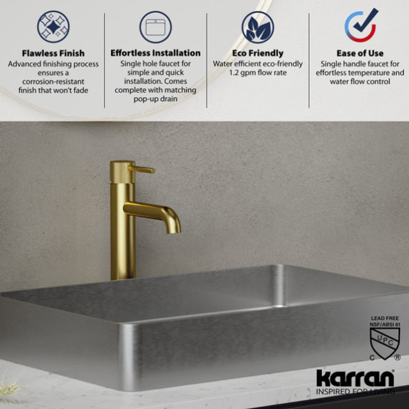 Tryst Bathroom Vessel Faucet