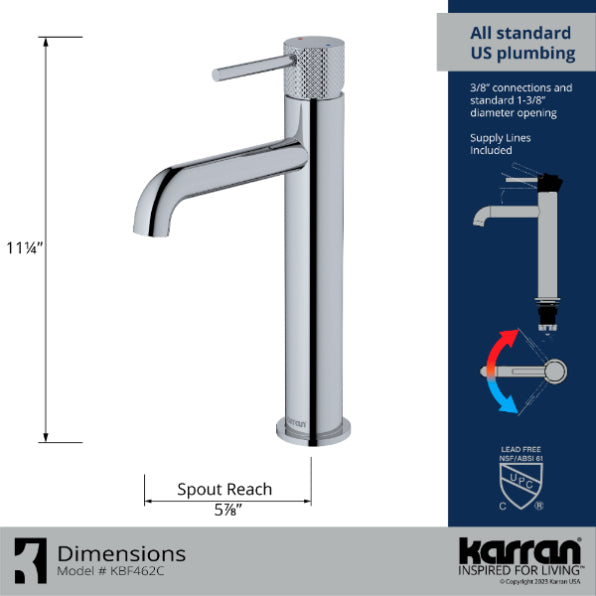 Tryst Bathroom Vessel Faucet