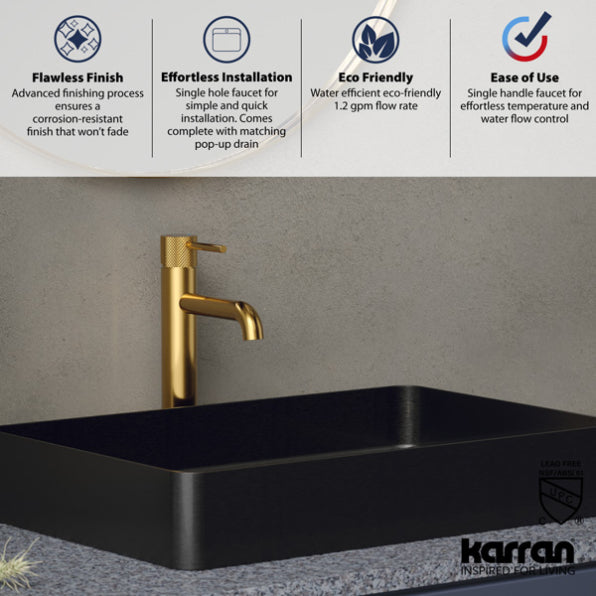 Tryst Bathroom Vessel Faucet