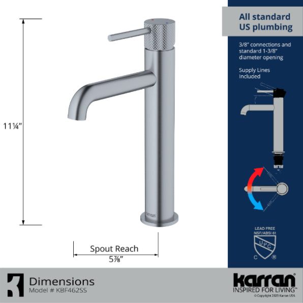 Tryst Bathroom Vessel Faucet