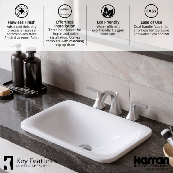 Randburg 8" Widespread Bathroom Lavatory Faucet