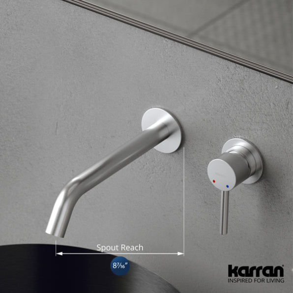 Grantham Wall Mounted Bathroom Lavatory Faucet