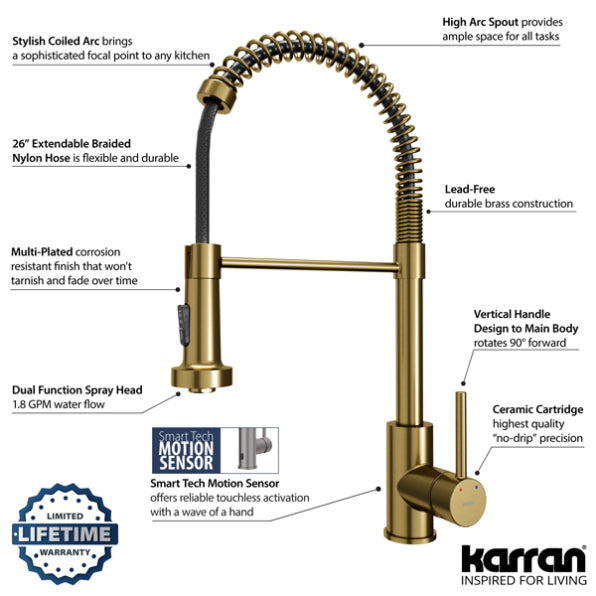 Loxton Touchless Sensor Kitchen Faucet