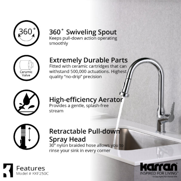 Dockton Kitchen Faucet with Matching Soap Dispenser