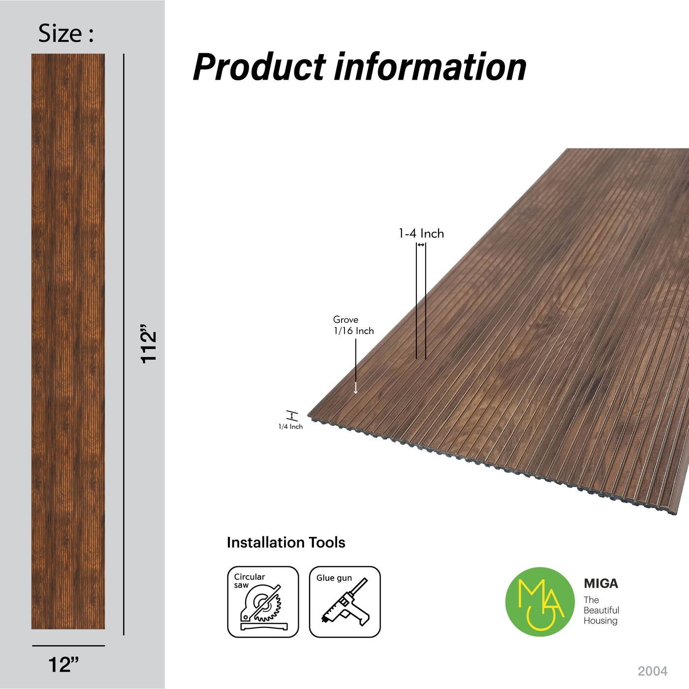 Alder Slatted Polypropylene Interior Decorative Wall Panel