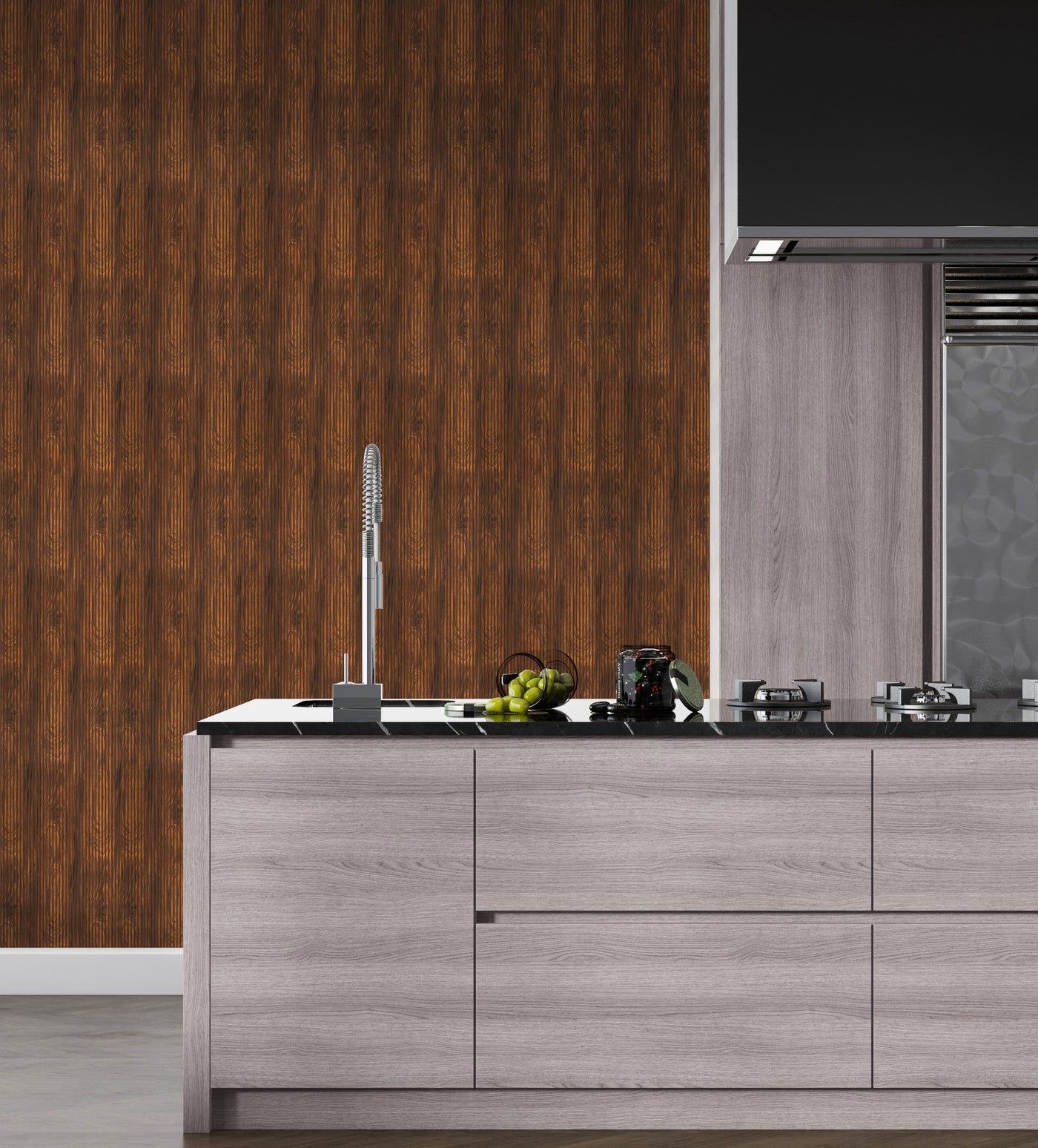 Alder Slatted Polypropylene Interior Decorative Wall Panel