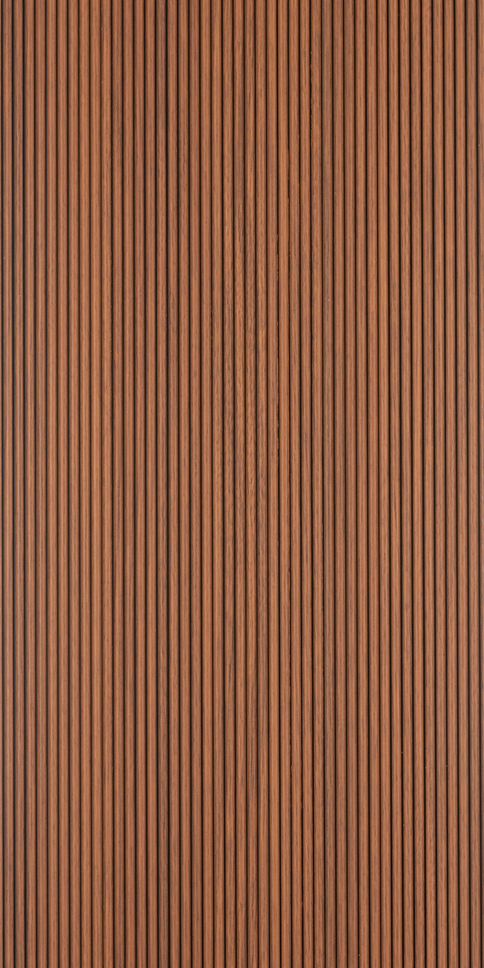 Mahogany Scallop Polypropylene Interior Decorative Wall Panel