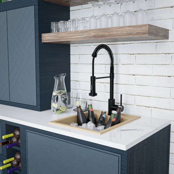 Essence 15" Quartz Composite Top Mount Bar Sink