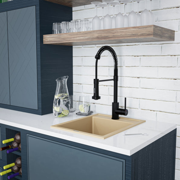 Essence 15" Quartz Composite Top Mount Bar Sink