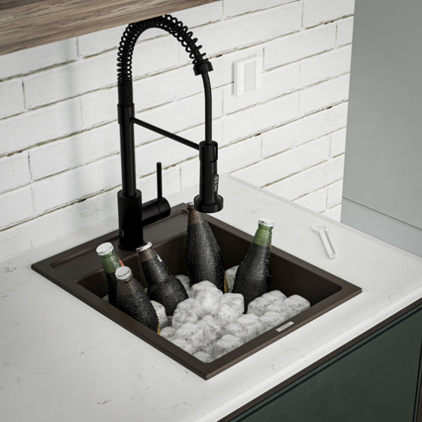 Essence 15" Quartz Composite Top Mount Bar Sink