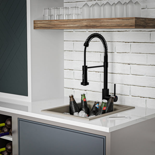 Essence 15" Quartz Composite Top Mount Bar Sink