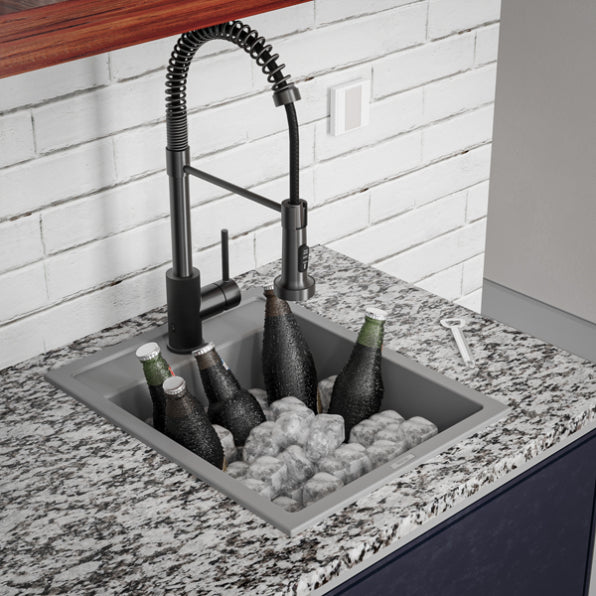 Essence 15" Quartz Composite Top Mount Bar Sink