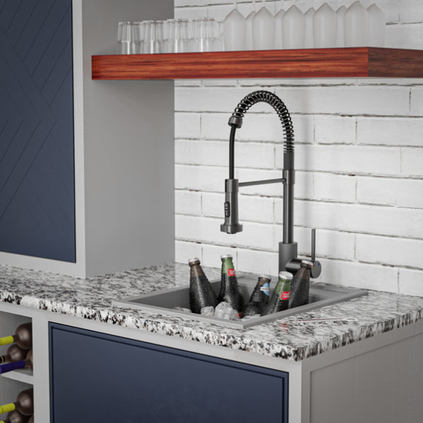 Essence 15" Quartz Composite Top Mount Bar Sink