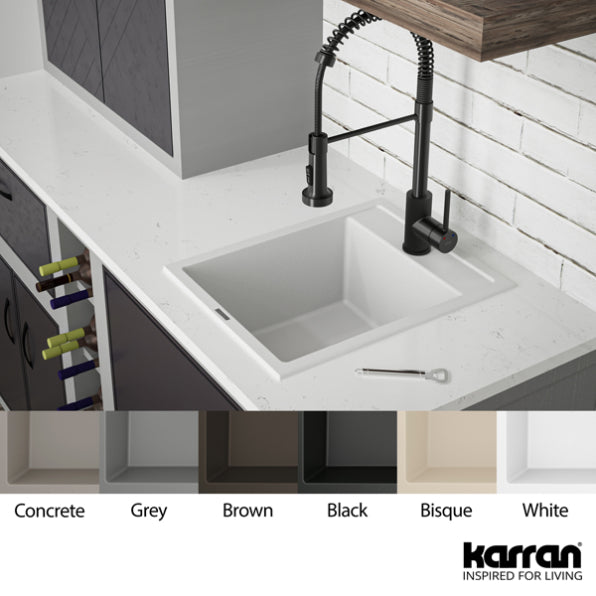 Essence 15" Quartz Composite Top Mount Bar Sink