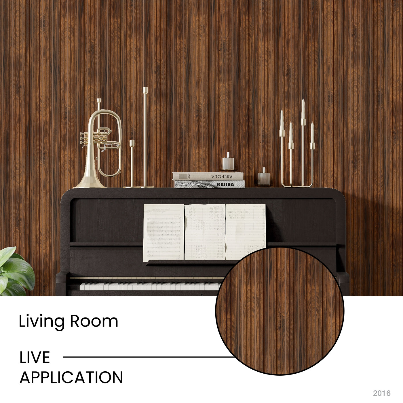 Alder Slatted Polypropylene Interior Decorative Wall Panel