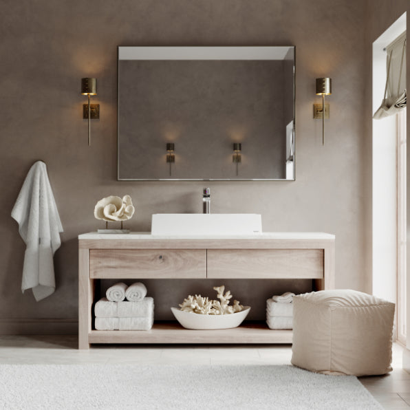 Diamond Quartz Composite Vessel Bathroom Sink