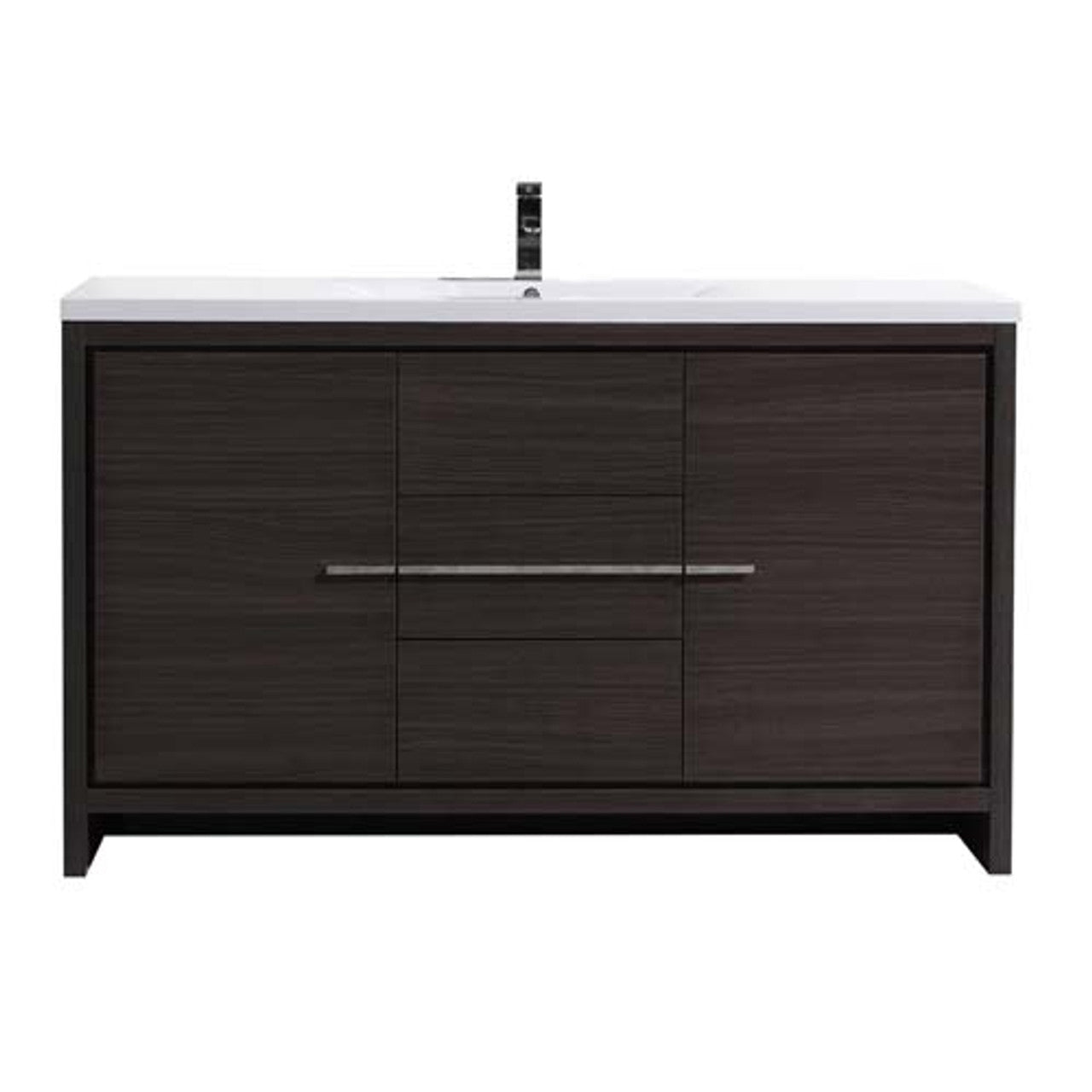 Dolce 60" Freestanding Bathroom Vanity with Reinforced Acrylic Integrated Sink Top