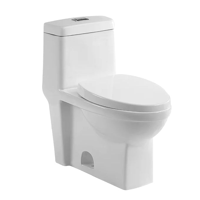 Sawyer One-Piece Dual-Flush Elongated Toilet